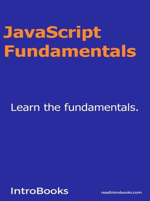 cover image of Javascript Fundamentals